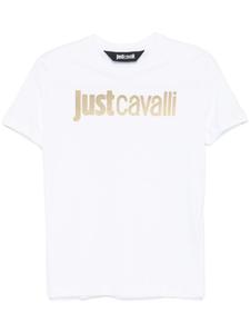 Just Cavalli футболка с логотипом, белый