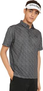 Мужская рубашка-поло Callaway с коротким рукавом (впитывающая пот, быстросохнущая, сетчатая ткань Kazeana) / для гольфа / C25134119, черный
