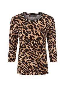 Рубашка с длинными рукавами черного и коричневого цветов Betty Barclay