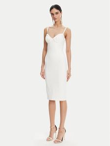 Коктейльное платье regular fit AB-702-51E2 Elisabetta Franchi, белый