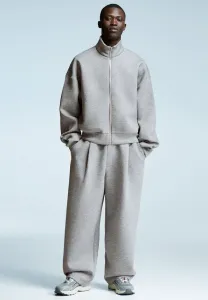 Широкие спортивные штаны для скейтбординга Bershka, Dark Grey