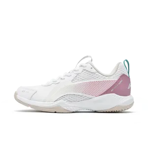 LINING Унисекс бадминтонные кроссовки низкие стандартные белый/бирюзовый розовый - стандартный белый/голубой розовый + шнурковая сумка для обуви