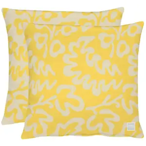 Декоративная подушка 3971 Чехол для двусторонней подушки без наполнителя, 1 шт. Apelt, Gelb/stein + gemustert