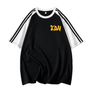 Футболка унисекс KONZEN, черно-белая