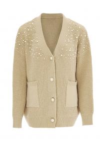 Вязаный кардиган caissa, бежевый
