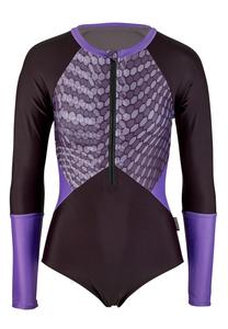 Купальник-бралетт BECO the world of aquasports Hexagon, фиолетовый/черный