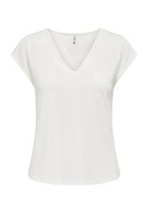 Женская футболка с V-образным вырезом и короткими рукавами ONLY, цвет Cloud Danc