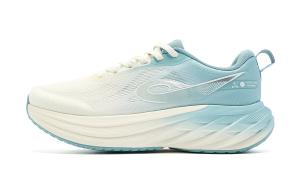 QIAODAN Низкие кроссовки для бега с амортизацией, противоскользящие и износостойкие, мужские, белые, синие