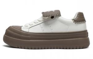 Низкие женские скейтерские кроссовки бежево-коричневые Dickies