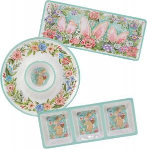Сервировочный набор Certified International Joy of Easter из 3 предметов, меламин, мультиколор, Large