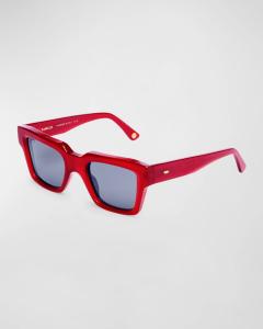 Красные квадратные солнцезащитные очки Mahi из ацетата KIMEZE, цвет Red