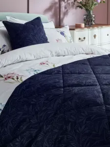 Покрывало Laura Ashley Barley Quilted, темно-синий
