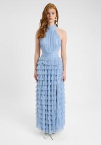 Платье BEAUUT RUFFLE, Powder Blue/Blue