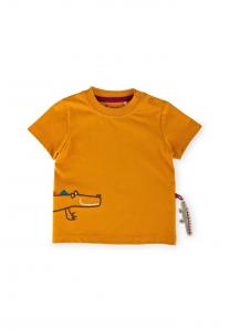 Футболка счастливый крокодил для младенцев и малышей Sigikid, желтый