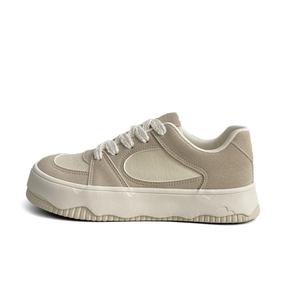 City camel Женские низкие скейтерские кеды бежевые, цвет Beige