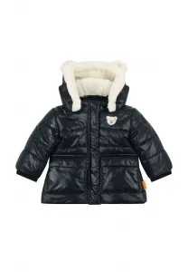 Celebration, softbund, abnehmbare kapuze, gefüttert, кожаная куртка whatiert Steiff, Steiff Navy