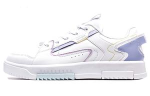 Кроссовки для скейтбординга женские с низким верхом белые/фиолетовые Xtep