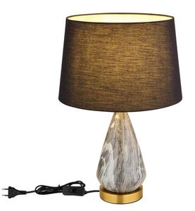 Настольная лампа Globo черный диаметр/высота: 35/54 см