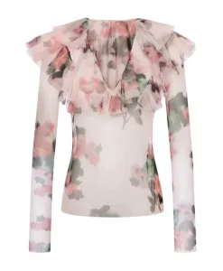 Рубашка из полиэстера - модель 0214 0755 1147 Philosophy Di Lorenzo Serafini, розовый