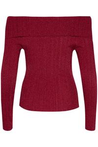 Топ с длинными рукавами SILVI Gestuz, красный