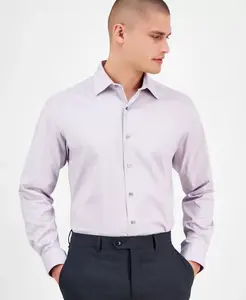 Мужская классическая рубашка с терморегуляцией, созданная для Macy's Alfani, фиолетовый