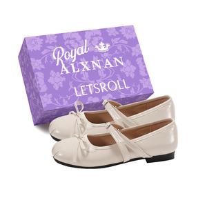 Alxnan Туфли Мэри Джейн женские экрю/желтые/красные/светло-желтые - экрю с эксклюзивной коробкой для обуви, цвет Ecru+Exclusive Shoe Box