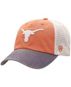 Мужская кепка Texas Longhorns Offroad Trucker Snapback Техасского оранжевого цвета Top of the World