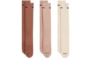 Носки унисекс Nike до середины икры 3 пары, коричневый