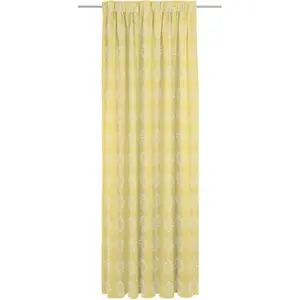 Занавес Romantic Puligny Light Многофункциональная лента, 1 шт., из 100% органического хлопка Adam, желтый