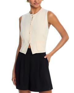 Уютный вязаный жилет Cosysoft FRENCH CONNECTION, белый