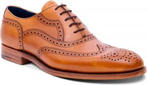 Мужские туфли Баркера Bladen ручной работы из кожи с брогированием - премиальная официальная обувь для мужчин Barker, Cedar Calf