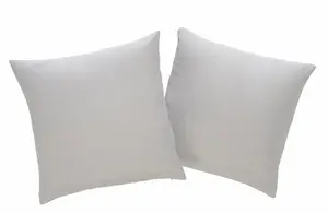 Декоративные подушки для дома "Parry Microfibre", набор из 2 шт., однотонные, чехлы без наполнителя, на молнии Home affaire 40х40 см, цвет silberfarben + unifarben