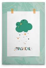 Картина на холсте A.S. Création Dream Big 3 цвет grünweissorangeschwarzbraun