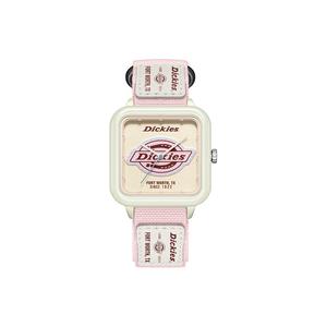 Dickies Часы Wrist Watch Quartz Movement Nylon Strap Beige Watch Dial Unisex, CL-607V4-94SY Pink Dial