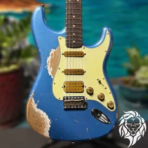 WildCat Exclusive Fender Custom Shop Alley Cat Strat "Vintage" Супер состаренный Lake Placid Blue R132478