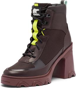 Женские ботильоны Sorel Brex на шнуровке с каблуком, New Cinder, Sea Sprite