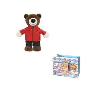 Плюшевая кукла Biker Bear высотой 28 см MORTEN SOLUM, красный