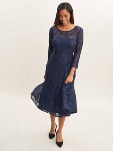 Коктейльное платье elianna с блестками Gina Bacconi, темно-синий