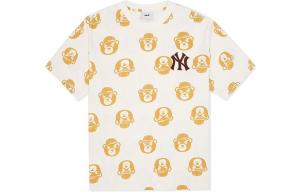 MLB Футболка New York Yankees с каплевидным вырезом унисекс dark cream