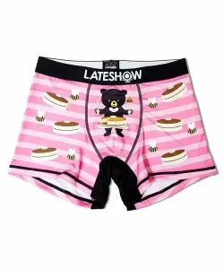 Боксерские шорты LATESHOW BEAR BEEF&PANCAKE Select Brands, цвет Pink