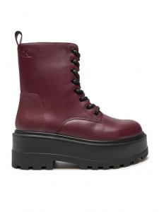 Ботильоны на шнуровке Flatform YW0YW01535 Calvin Klein Jeans, красный