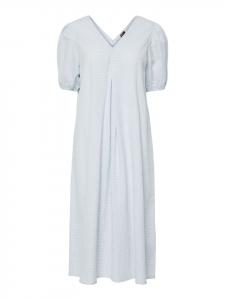 Длинное платье Pieces, кашемировый синий