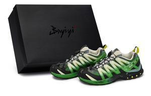 SALOMON Кроссовки для бега XA PRO 3D Abrasion Resistant Low top Unisex черный серый зеленый