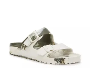 Сандалии-слайды Birkenstock Arizona Essentials EVA — мужские, цвет белый/темно-зеленый
