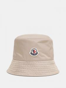 Панама с нашивкой-логотипом Moncler, нейтральный