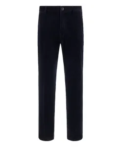 Вельветовые эластичные брюки Boggi Milano, синий
