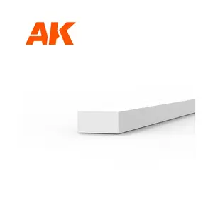 Стирольная полоса - 1 х 2 х 350 мм., High Quality Modeling Styrene