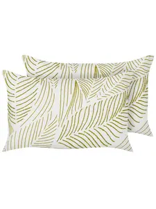 Декоративная подушка Beliani 2er Set Deko SPANDOREA, цвет weiß/grün