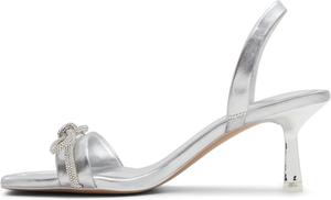 Женские сандалии на каблуке с открытой пяткой ALDO, серебро