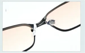 Солнцезащитные очки Melrose Small Square для женщин и мужчин в стиле панк, с металлической оправой, ретро-очки, защита от ультрафиолета UV400, артикул 7548, Black Tea